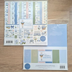 Carta Bella Flower Shoppe Coordinating Solids Paper Pack 30x30cm