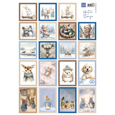 Marianne Design A4 Sheet Stamps Winter