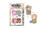 AALL & Create Stamp Set A7 1387 Holiday Pigs