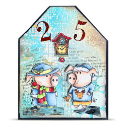 AALL & Create Stamp Set A7 1387 Holiday Pigs