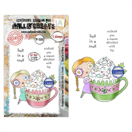 AALL & Create Stamp Set A7 1388 Hug In A Mug