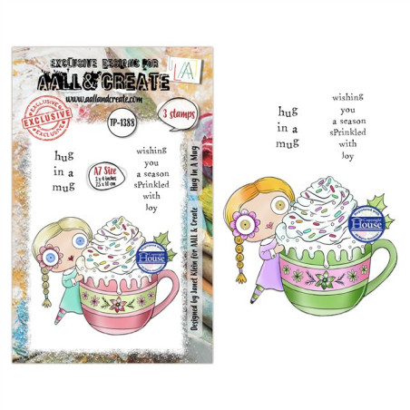 AALL & Create Stamp Set A7 1388 Hug In A Mug
