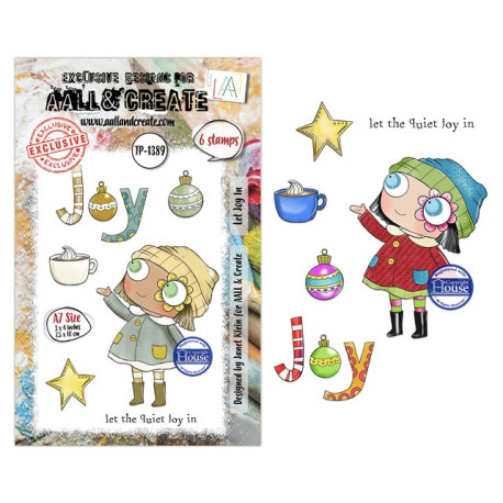 AALL & Create Stamp Set A7 1389 Let Joy In