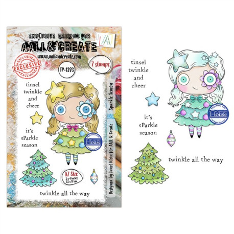 AALL & Create Stamp Set A7 1393 Sparkle Season