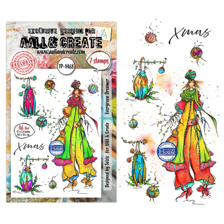 AALL & Create Stamp Set A6 1468 Evergreen Dreamer