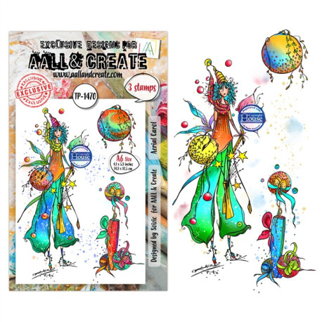 PREORDINE! AALL & Create Stamp Set A6 1470 Aerial Carol