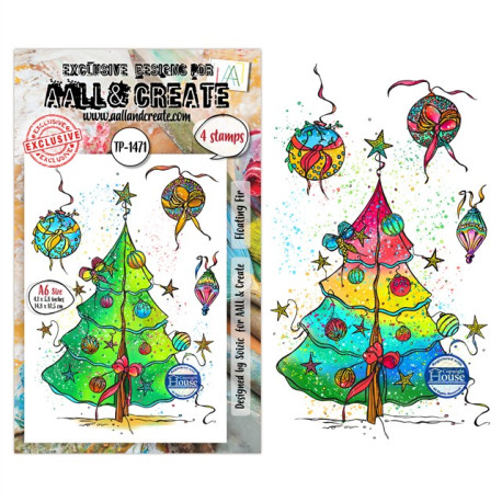 PREORDINE! AALL & Create Stamp Set A6 1471 Floating Fir