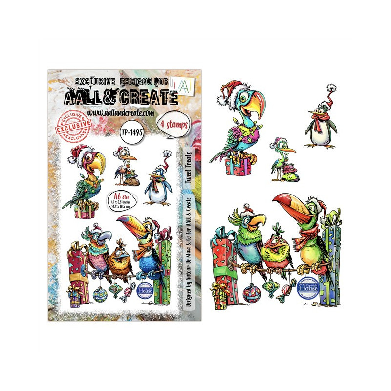 PREORDINE! AALL & Create Stamp Set A6 1495 Tweet Treats