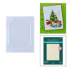 Spellbinders Christmas Cats 3D Embossing Folder Ornate Molded Frame by Yana Smakula