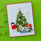 Spellbinders Christmas Cats 3D Embossing Folder Ornate Molded Frame by Yana Smakula