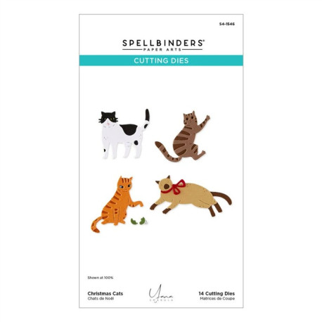 PREORDINE! Spellbinders Christmas Cats Etched Dies by Yana Smakula