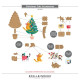PREORDINE! Spellbinders Christmas Cats Etched Dies Accessories by Yana Smakula