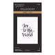 Spellbinders Upright Italic Holiday Sentiments Press + Foil Plate Joy to the World
