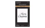 PREORDINE! Spellbinders Upright Italic Holiday Sentiments Press + Foil Plate Merry Christmas