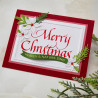 PREORDINE! Spellbinders Upright Italic Holiday Sentiments Press + Foil Plate Merry Christmas