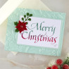 PREORDINE! Spellbinders Upright Italic Holiday Sentiments Press + Foil Plate Merry Christmas