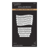 PREORDINE! Spellbinders Dear Santa Press + Foil & Die Set Holiday Banner Greetings