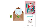 PREORDINE! Spellbinders Dear Santa Etched Dies Happy Post Envelope