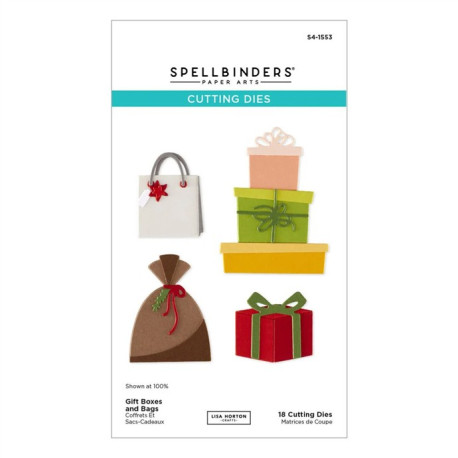 PREORDINE! Spellbinders Snowflake Kisses Etched Dies Gift Boxes and Bags