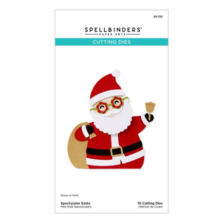 PREORDINE! Spellbinders Spectacular Christmas Etched Dies Santa
