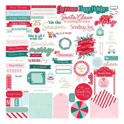 PREORDINE! Spellbinders Dear Santa Die Cut Sentiments 130pz