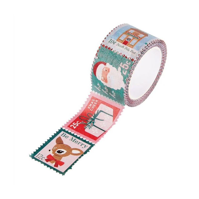 PREORDINE! Spellbinders Dear Santa Washi Tape Postage Stamp