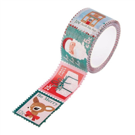 PREORDINE! Spellbinders Dear Santa Washi Tape Postage Stamp