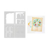 HERO ARTS Home for the Holidays Layering Stencil Set Front Door 4pezzi