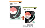 HERO ARTS Vintage Vinyl BUNDLE Drop the Needle FUSTELLA+STENCIL