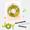 HERO ARTS Home for the Holidays  Winter Wreath BUNDLE