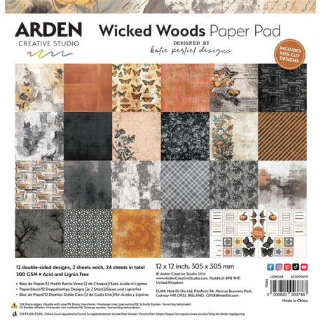 ARDEN Creative Studio Wicked Woods Paper Pad 30x30cm