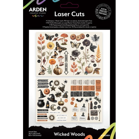 ARDEN Creative Studio Wicked Woods Laser Cuts (90pz)