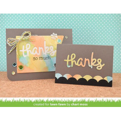 LAWN FAWN Scripty Thanks SET 2 fustelle
