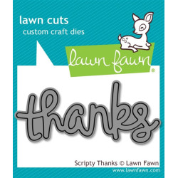 LAWN FAWN Scripty Thanks SET 2 fustelle