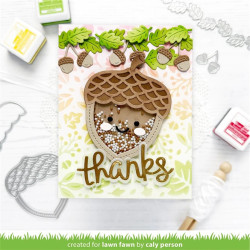 LAWN FAWN Scripty Thanks SET 2 fustelle