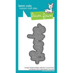 LAWN FAWN Scripty Thanks SET 2 fustelle