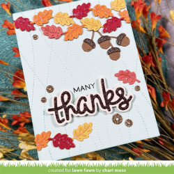 LAWN FAWN Scripty Thanks SET 2 fustelle