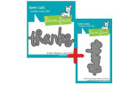 LAWN FAWN Scripty Thanks SET 2 fustelle