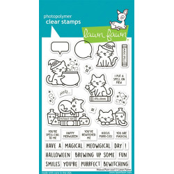 LAWN FAWN Hocus Purr-cus! SET timbro+fustelle