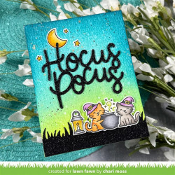 LAWN FAWN Hocus Purr-cus! SET timbro+fustelle