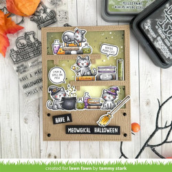 LAWN FAWN Hocus Purr-cus! SET timbro+fustelle