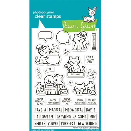 LAWN FAWN Hocus Purr-cus! Clear Stamps