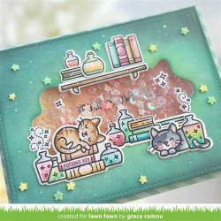 LAWN FAWN Hocus Purr-cus! Add-On SET timbro+fustelle