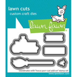 LAWN FAWN Hocus Purr-cus! Add-On SET timbro+fustelle