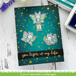 LAWN FAWN I Like Cute Moths SET timbro+fustelle
