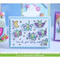 LAWN FAWN I Like Cute Moths SET timbro+fustelle
