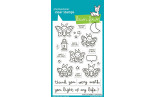 LAWN FAWN I Like Cute Moths Clear Stamps