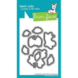 LAWN FAWN Fall Mice SET timbro+fustelle