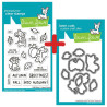 LAWN FAWN Fall Mice SET timbro+fustelle