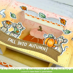 LAWN FAWN Fall Mice Clear Stamps